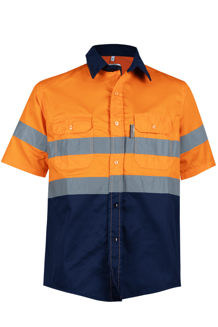 HI-VIS SHIRT 100% COTTON SHORT SLEEVE