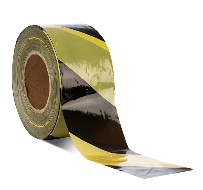 YELLOW & BLACK BARRIER TAPE