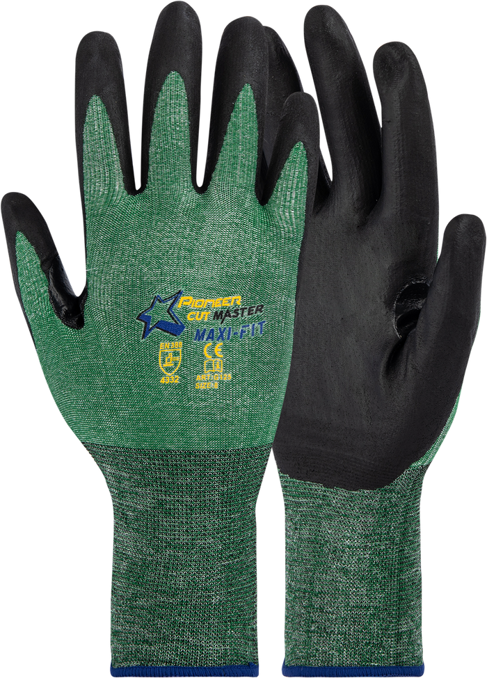 CUT MASTER MAXI-FIT GLOVE CUT LV3 18G, FOAMED NITRILE PALM