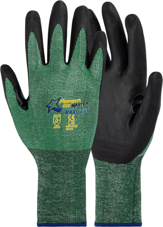 CUT MASTER MAXI-FIT GLOVE CUT LV3 18G, FOAMED NITRILE PALM