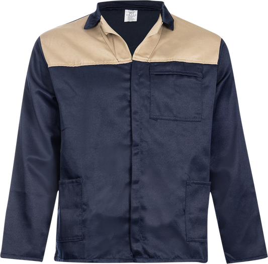 TWO TONE CONTISUIT KHAKI/NAVY BLUE