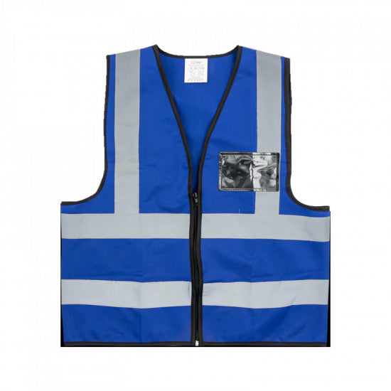 REFLECTIVE VEST WITH ZIP & ID POUCH
