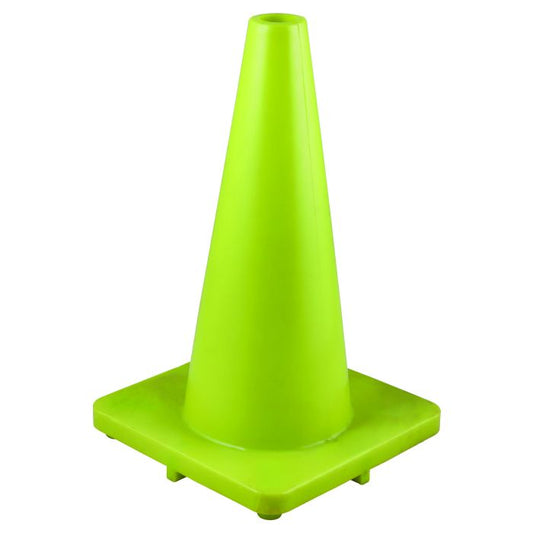 TRAFFIC CONE SOFT PVC LIME