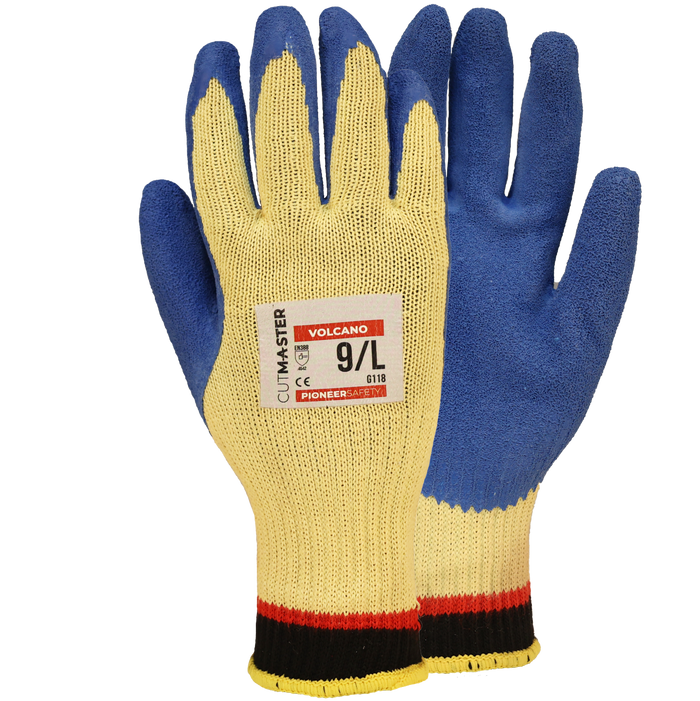 CUT MASTER VOLCANO CUT LV5, FULLY KEVLAR WITH LATEX COATED