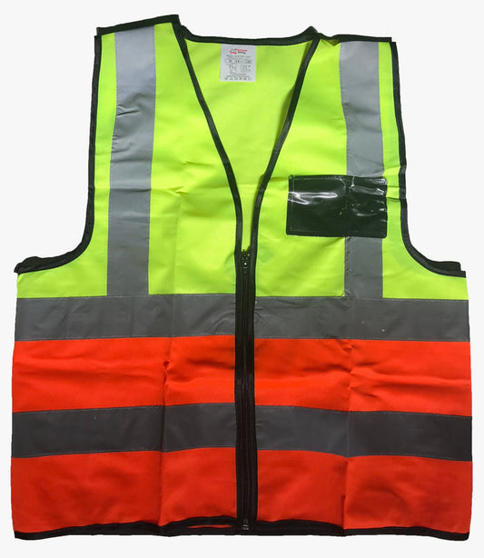 TWO TONE REFLECTIVE VEST ZIP & ID POUCH