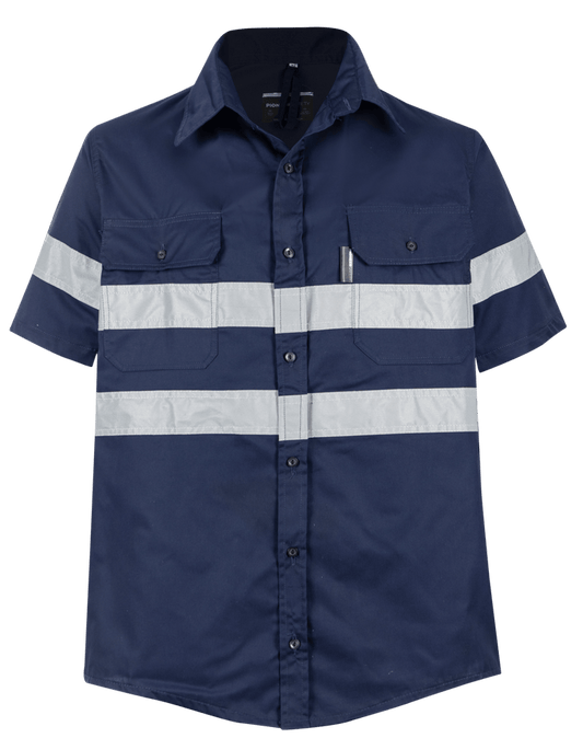HI-VIS SHIRT 100% COTTON SHORT SLEEVE