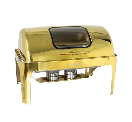 WINDOWED ROLL TOP CHAFING DISH