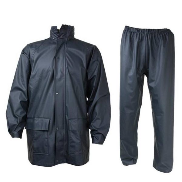 NAVY RUBBERIZED RAIN SUIT