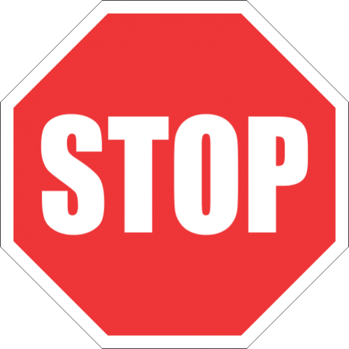 STOP ROAD SIGN - 600mm