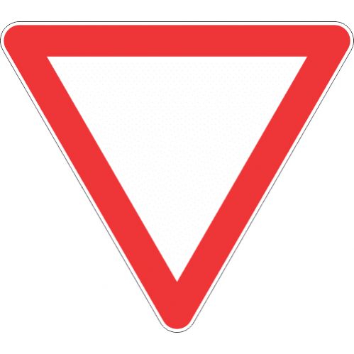 YIELD ROAD SIGN